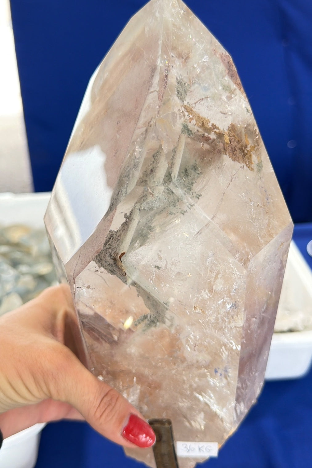 Pink lithium Quartz from Brazil rare find