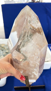 Pink lithium Quartz from Brazil rare find