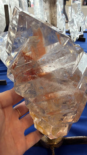 Super quality golden healer Quartz abstract form Brazil