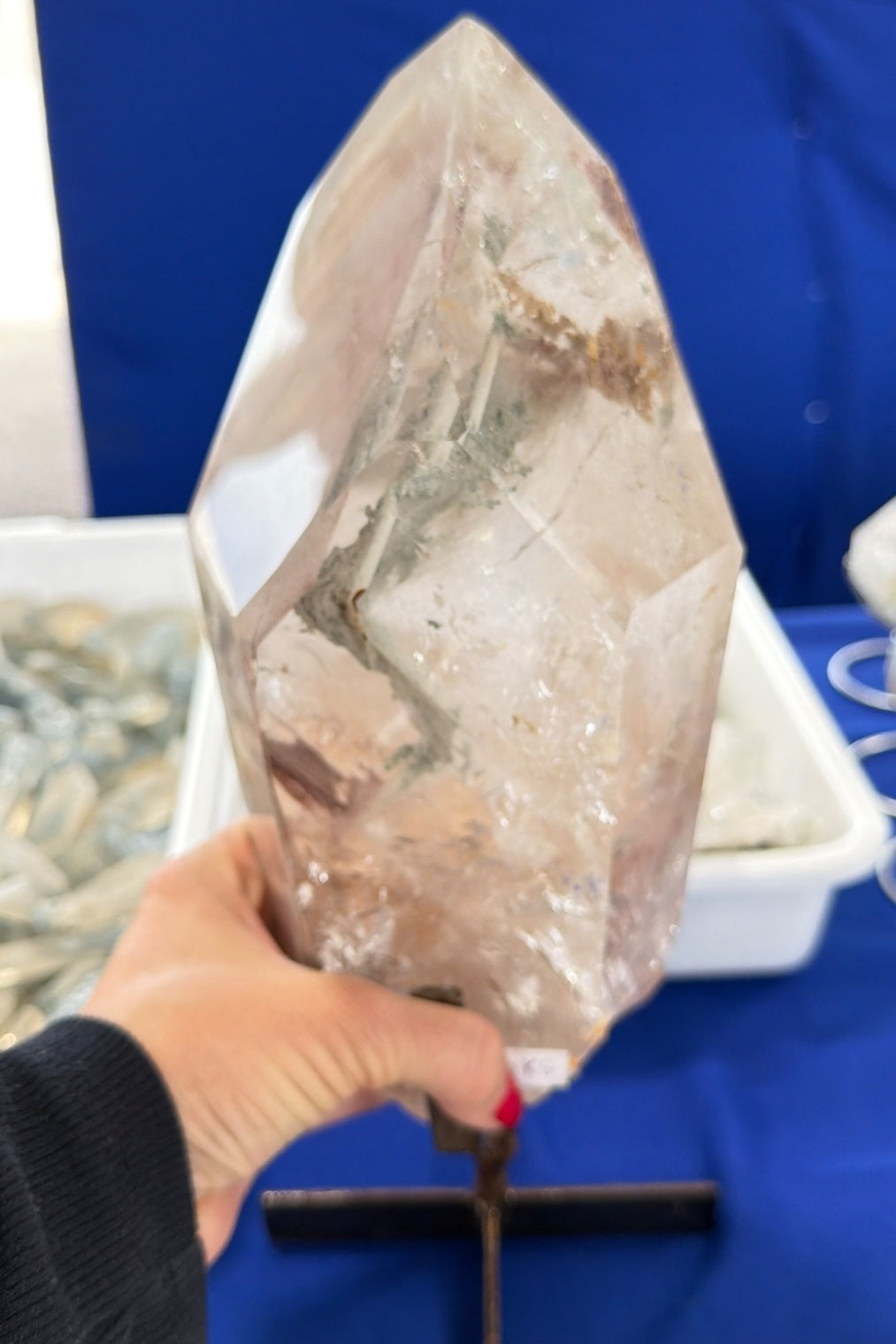 Pink lithium Quartz from Brazil rare find