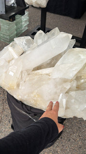 Massive clear Quartz Cluster statement Brazil