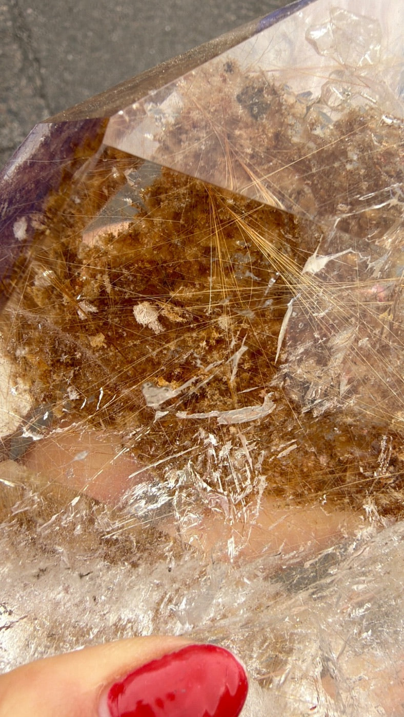 Super quality golden rutile Quartz form from Brazil