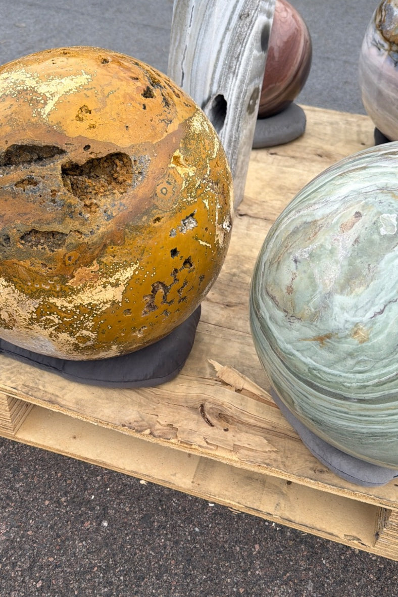 Massive Ocean Jasper sphere