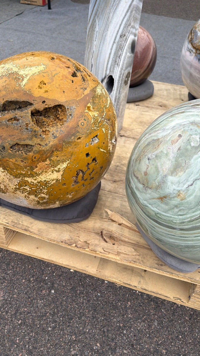 Massive Ocean Jasper sphere