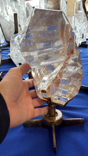 Super quality golden healer Quartz abstract form Brazil