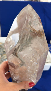 Pink lithium Quartz from Brazil rare find