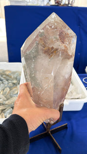 Pink lithium Quartz from Brazil rare find