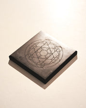 Shungite flower of life Engraved Tile