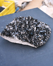 Arkansas Smoky Quartz Statement Cluster 15.9 lb - detail