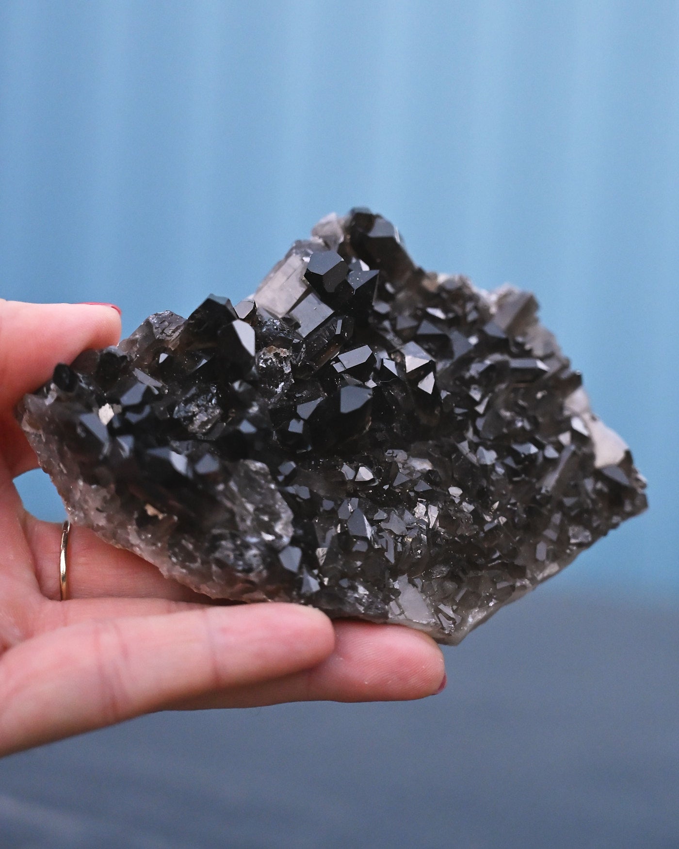 Arkansas Smoky Quartz Cluster 0.42 lb