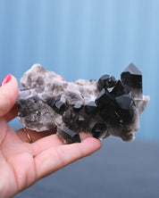 Arkansas Smoky Quartz Cluster alternate angle