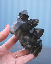 Arkansas Smoky Quartz Cluster top view