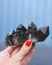 Arkansas Smoky Quartz Cluster back view