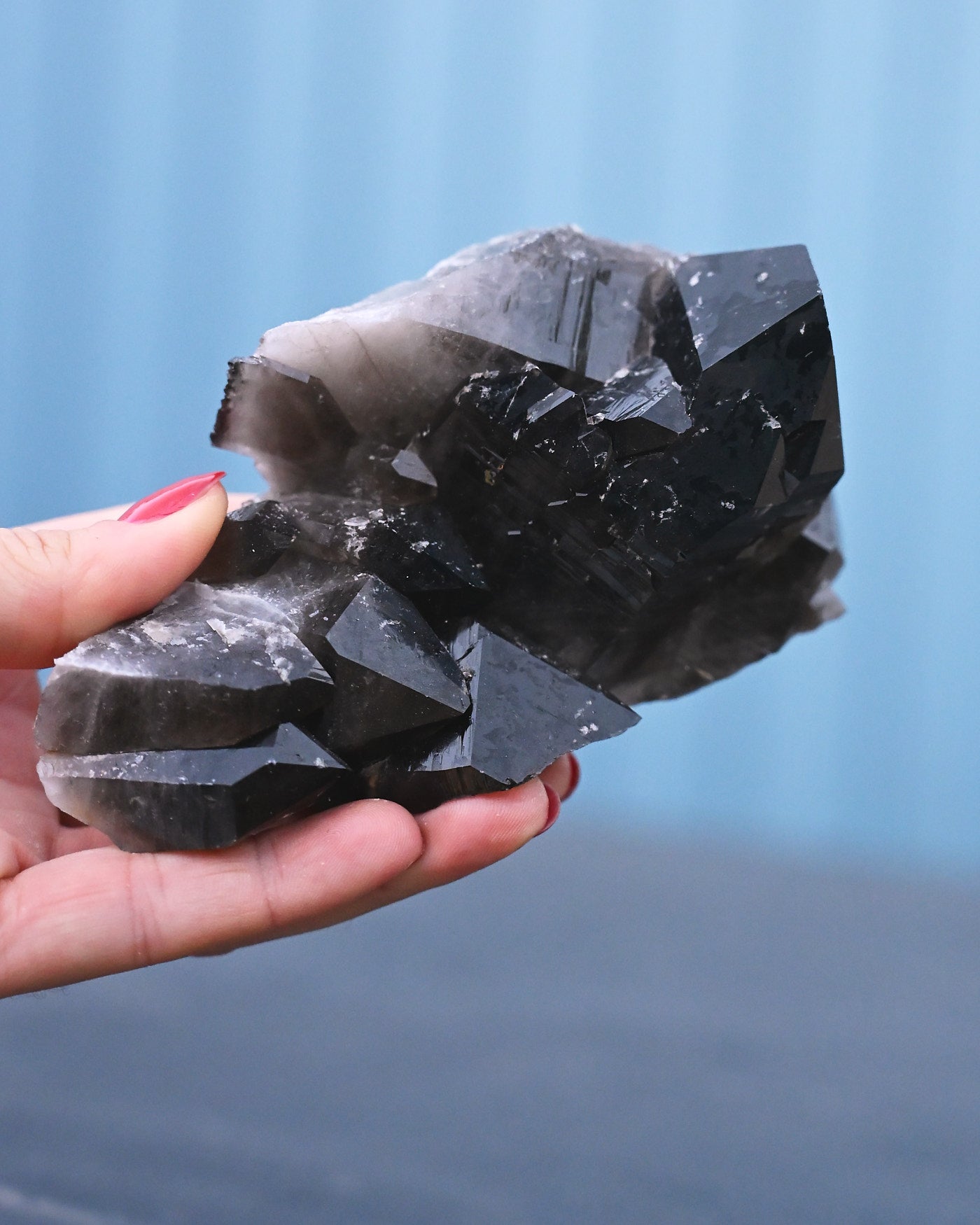 Arkansas Smoky Quartz Cluster detail