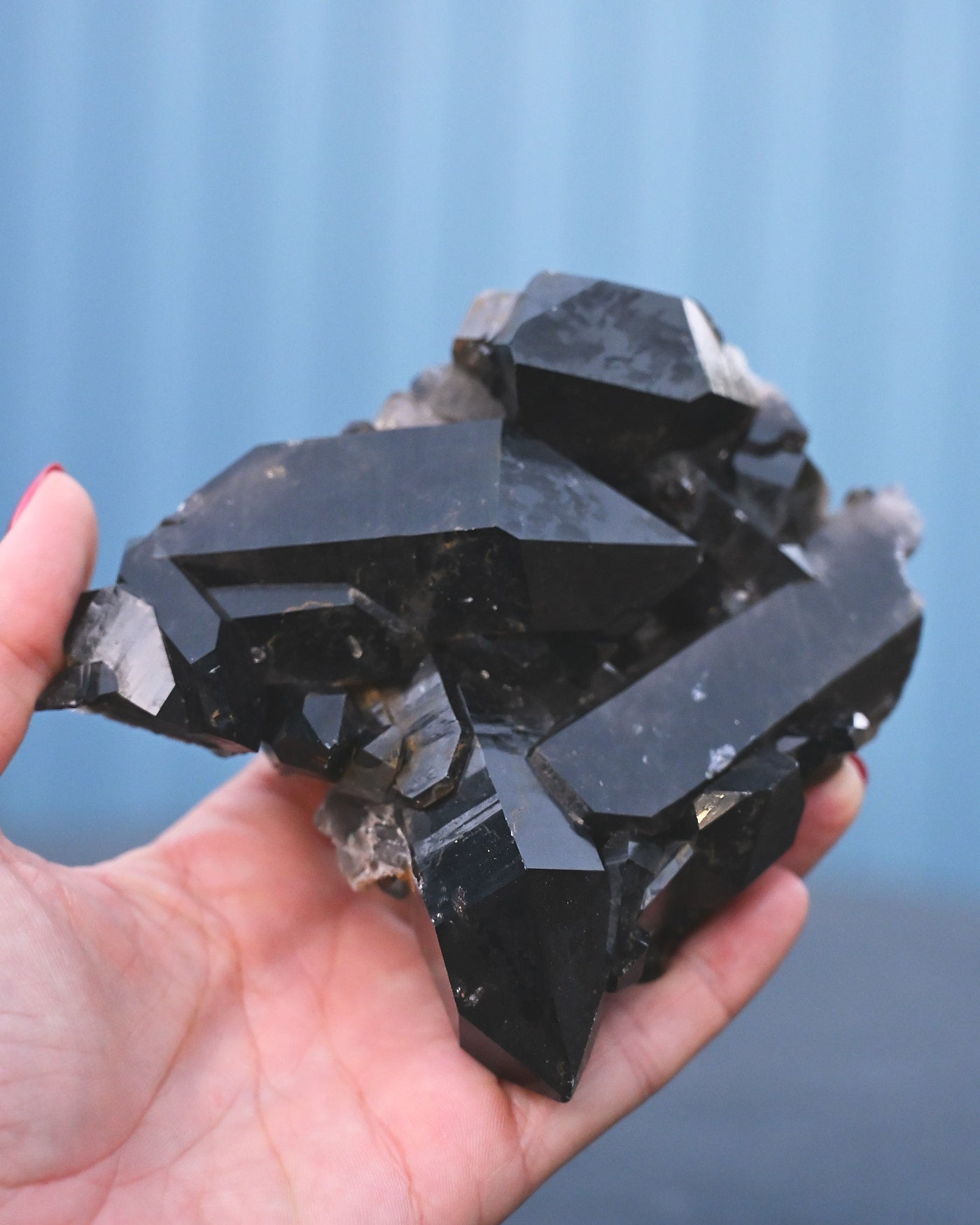 Arkansas Smoky Quartz Cluster from Fisher Mountain