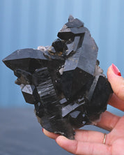 Arkansas Smoky Quartz Cluster back view