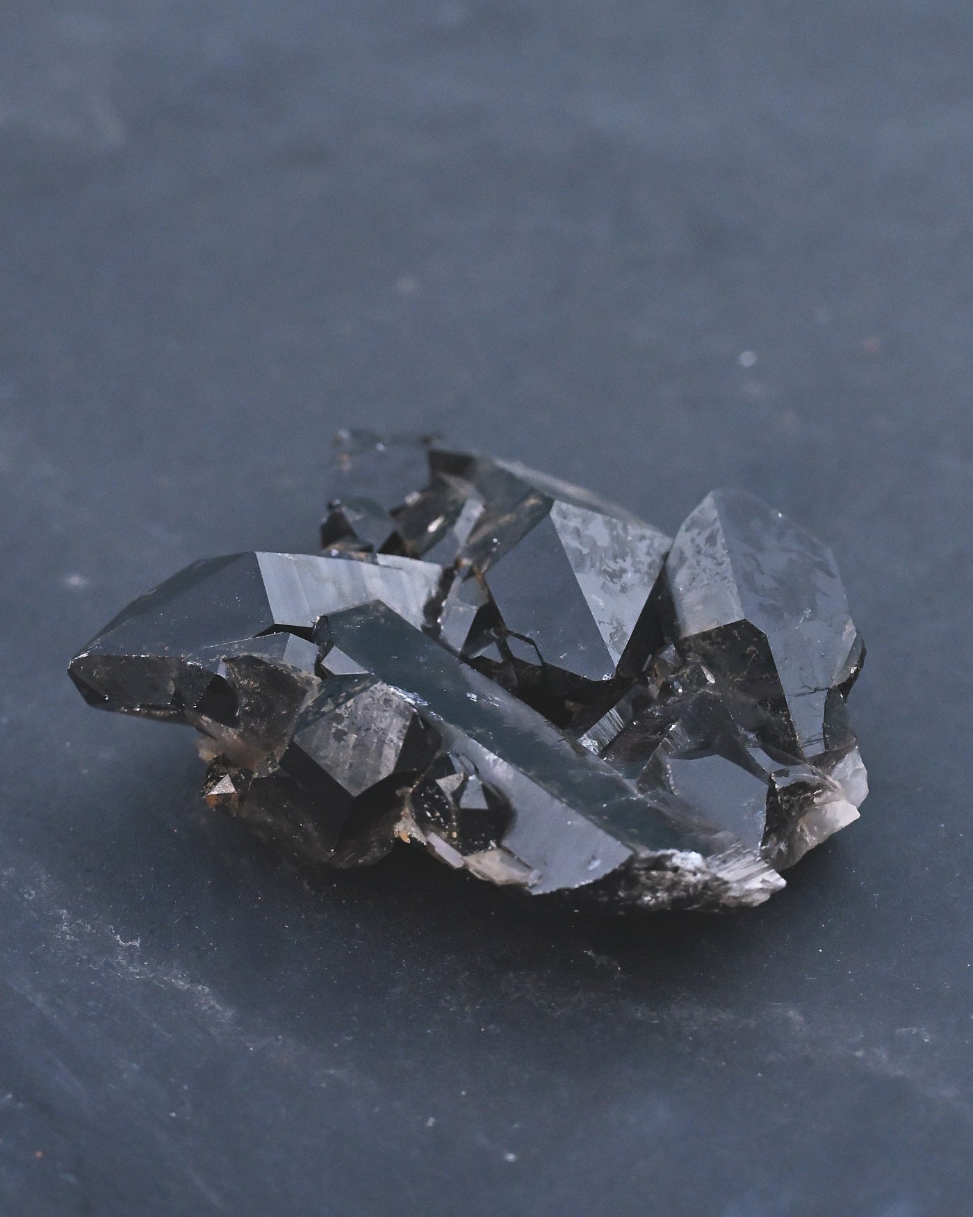 Arkansas Smoky Quartz Cluster crystal detail