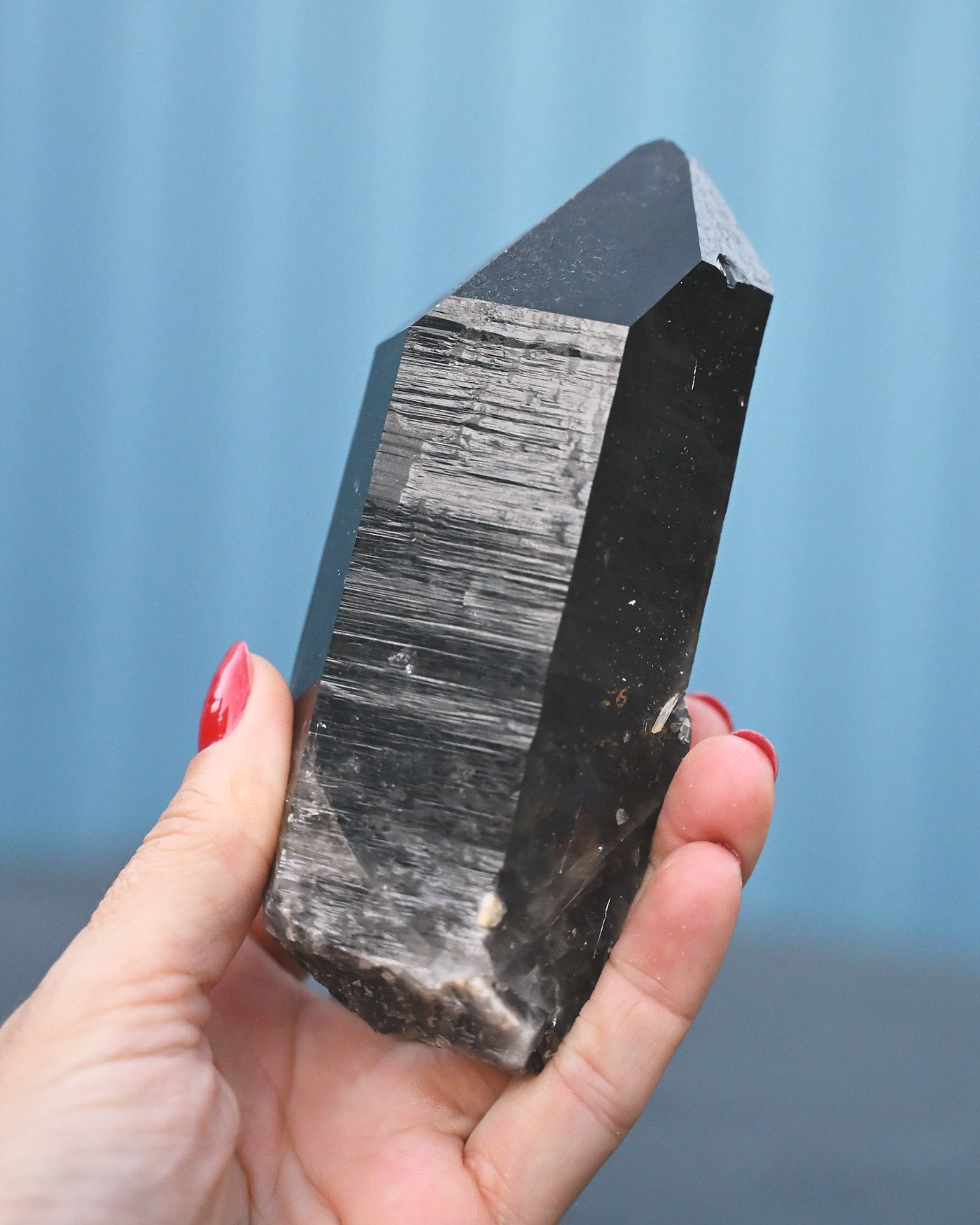 Arkansas Smoky Quartz Point detail
