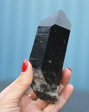 Arkansas Smoky Quartz Point side view