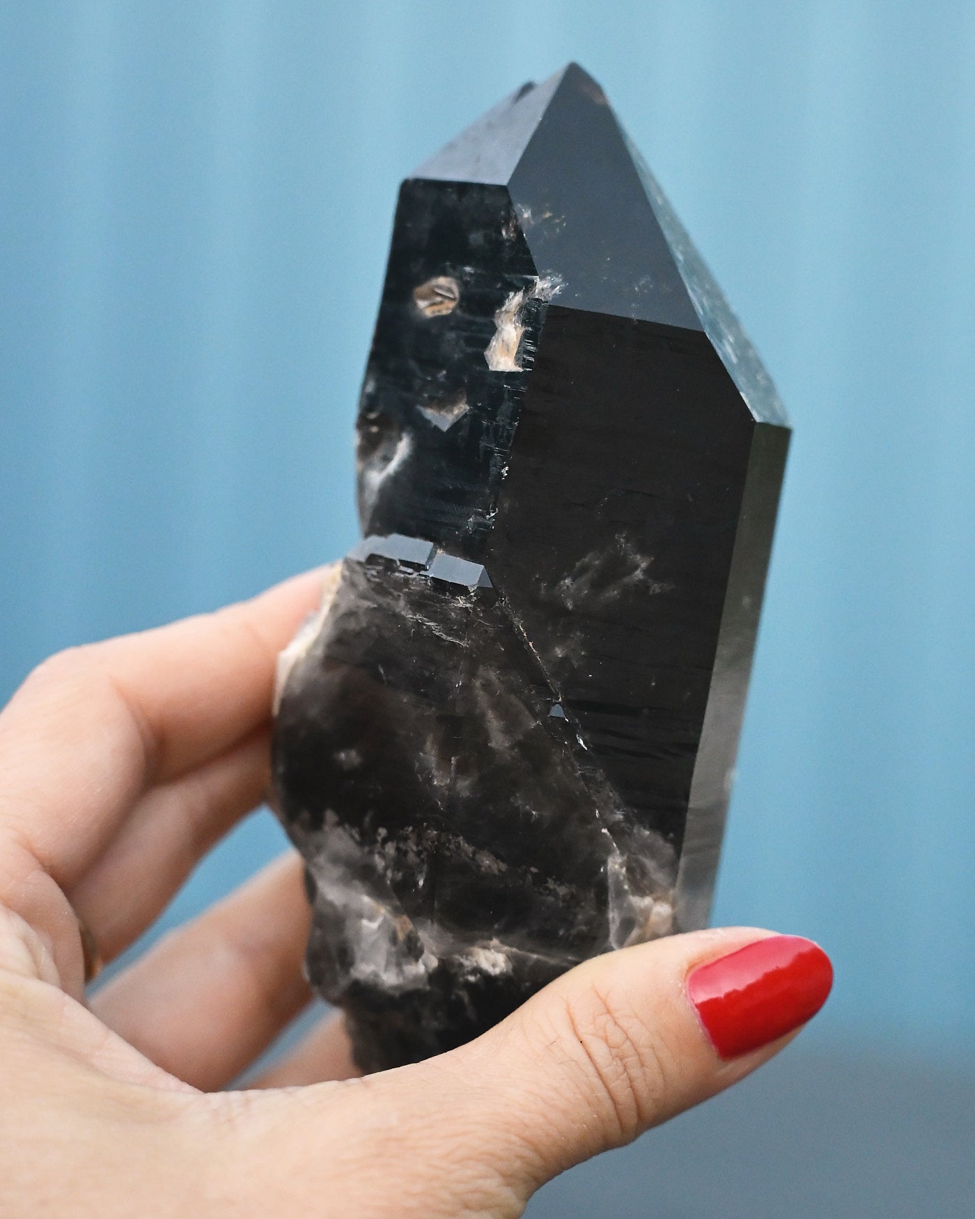 Arkansas Smoky Quartz Point alternate angle