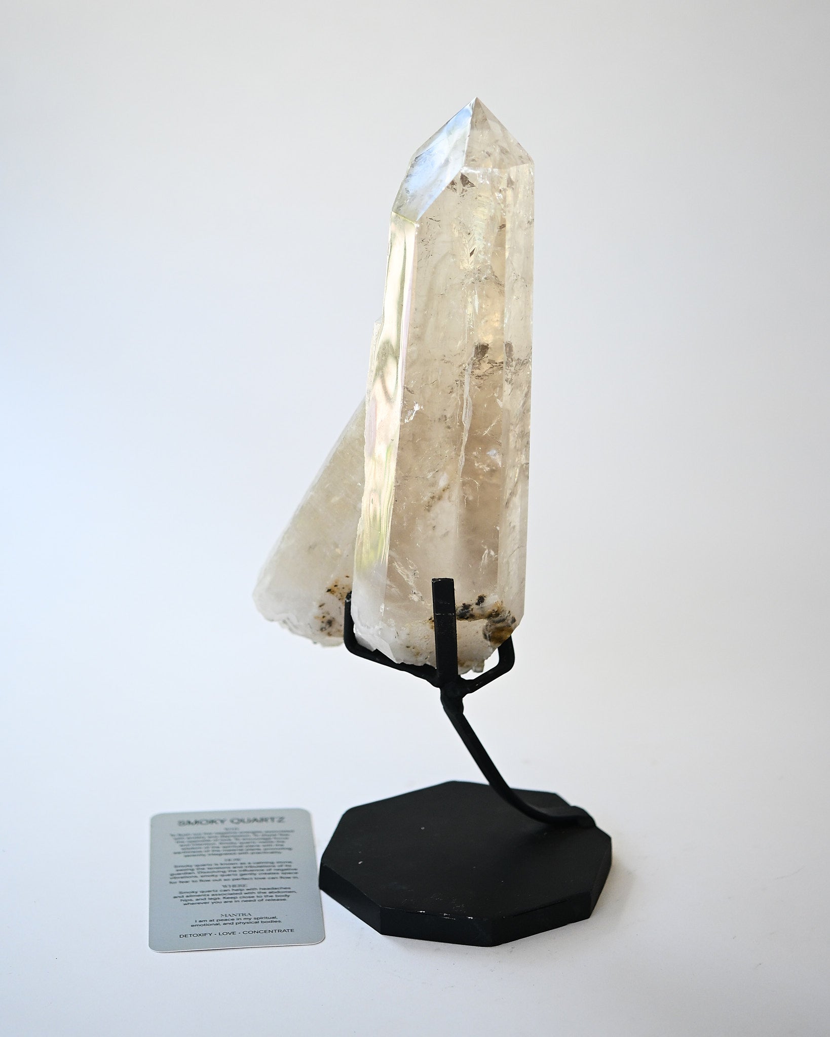 Natural Smoky Quartz Point on Stand 5lb