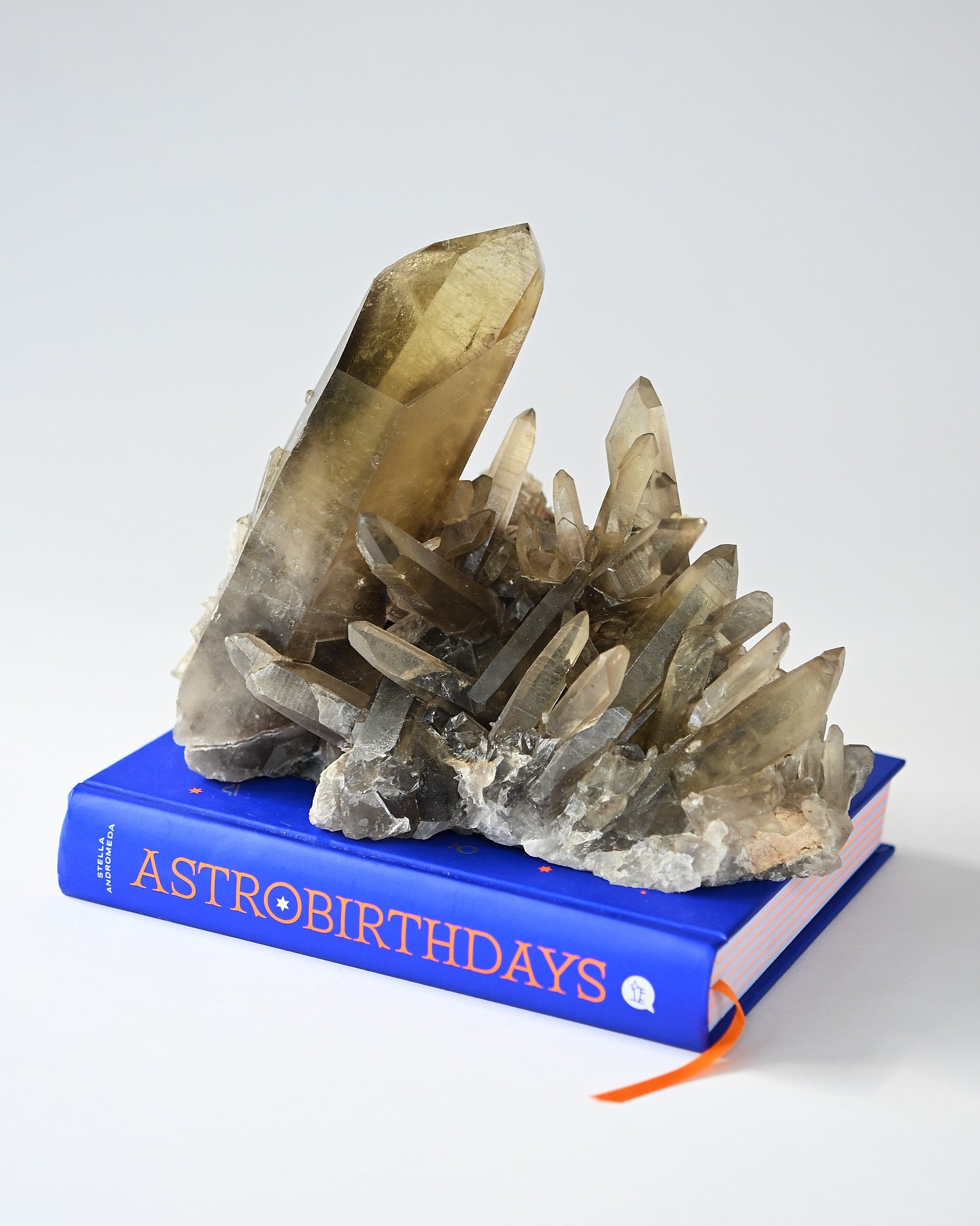 Rare Smoky Citrine Lemurian Cluster 7lb