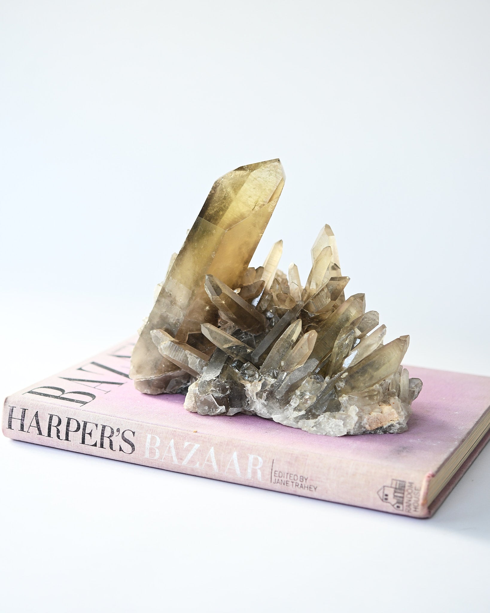 Rare Smoky Citrine Lemurian Cluster 7lb