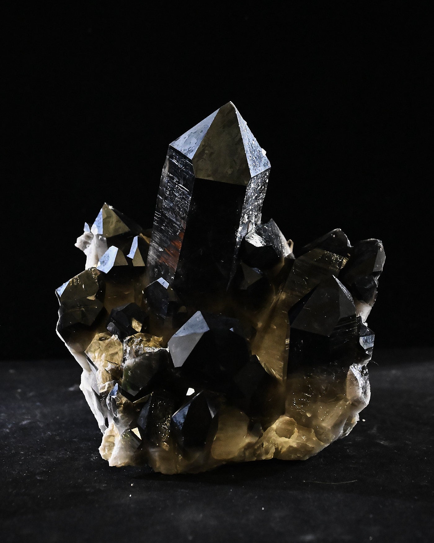 Arkansas Smoky Quartz Cluster 8.6 lbs — 8x6x6 inches