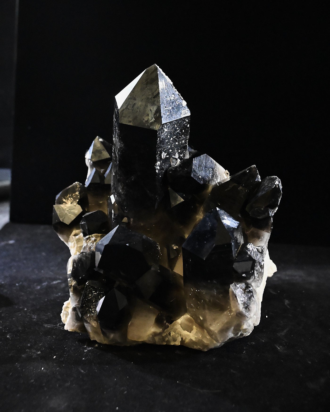 Arkansas Smoky Quartz Cluster 8.6 lbs — 8x6x6 inches
