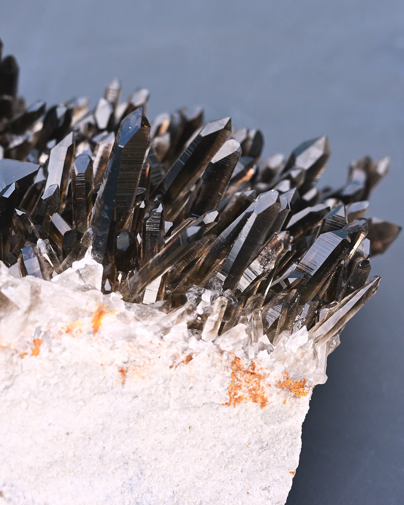 Arkansas Smoky Quartz Cluster 6.3 lb - angle view