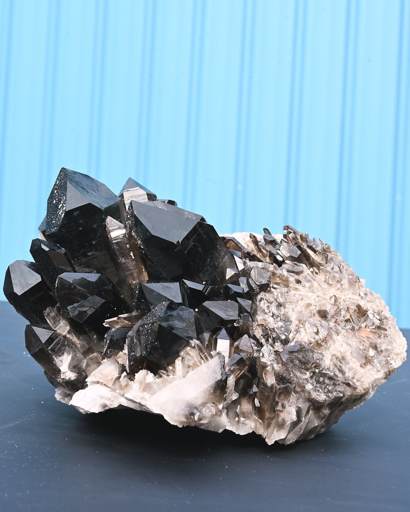 Arkansas Smoky Quartz Cluster 3.5 lb - detail
