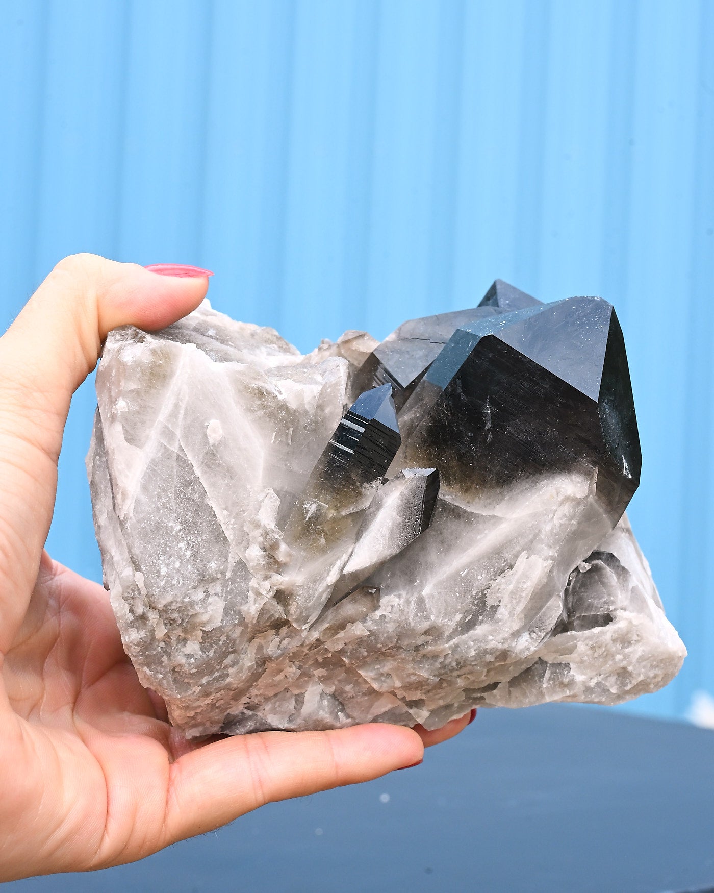 Arkansas Smoky Quartz Cluster 2.5 lb