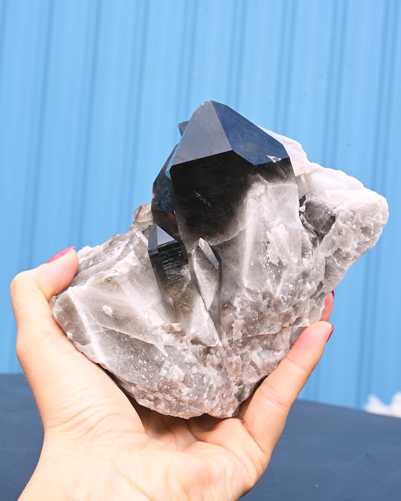 Arkansas Smoky Quartz Cluster 2.5 lb