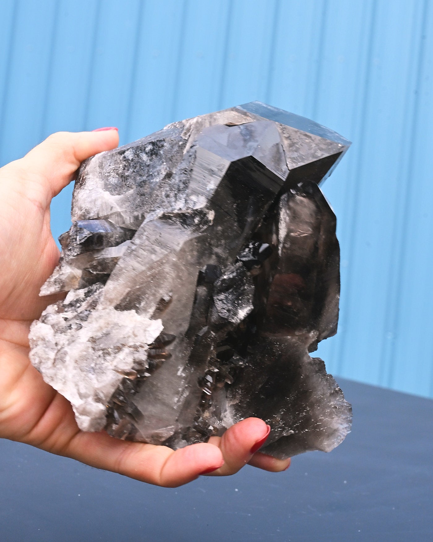 Arkansas Smoky Quartz Cluster 2.7 lb