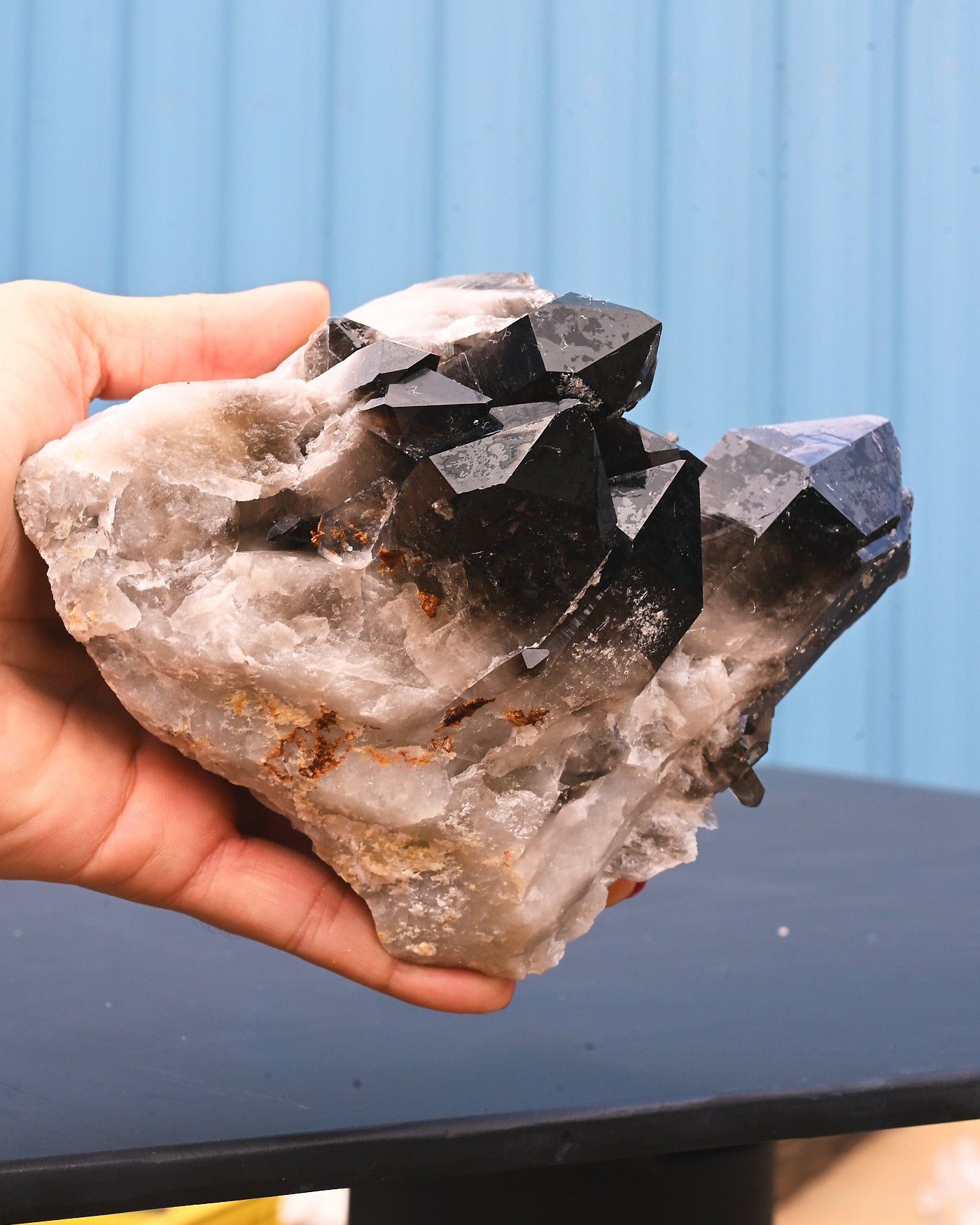Arkansas Smoky Quartz Cluster 2.8 lb