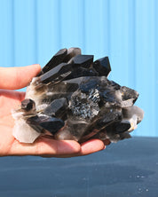Smoky Quartz Rehealed Crystal 0.865 lb 4x3x2