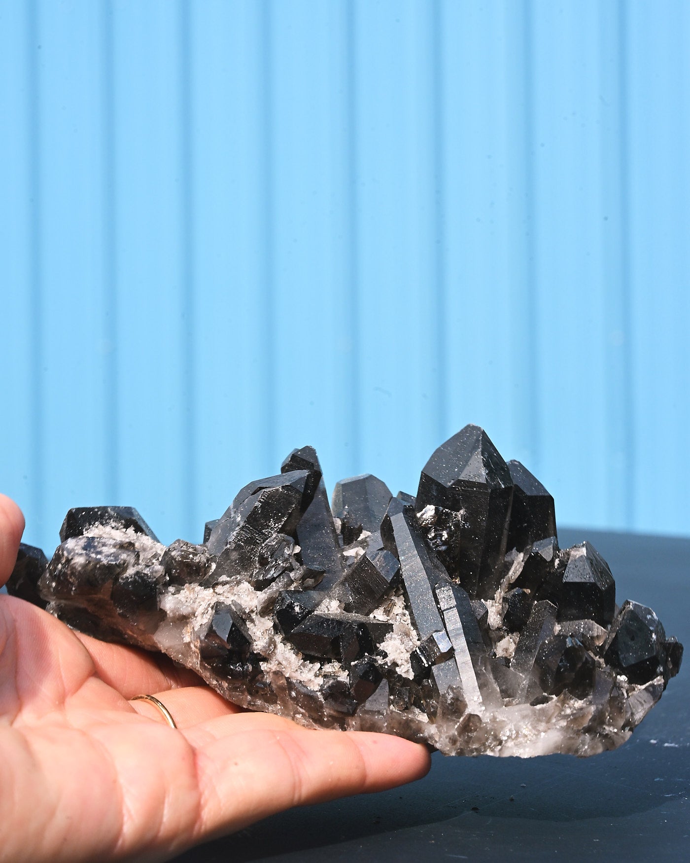 Smoky Quartz 0.875 lb 4x3x2