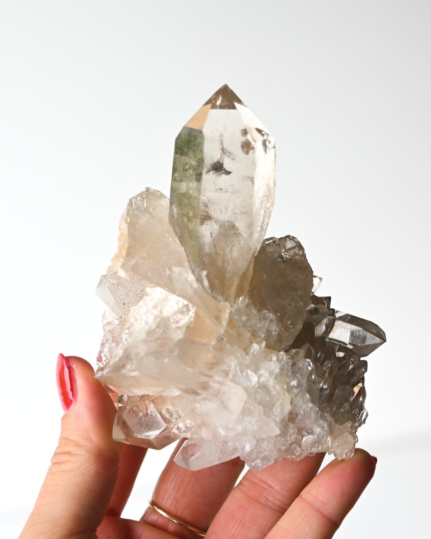 Smoky Quartz Cluster 248g