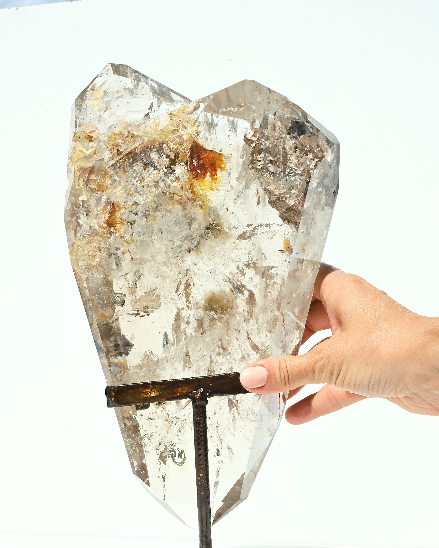 Smoky Rutile Hematite Polished Form on Stand 3.78kg