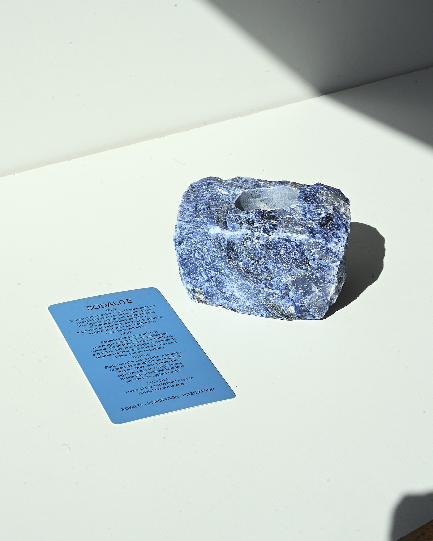 Sodalite Candle Holder