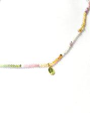 Watermelon Tourmaline & Peridot Necklace