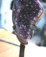 XL Amethyst Crystal Geode on Stand 15lbs