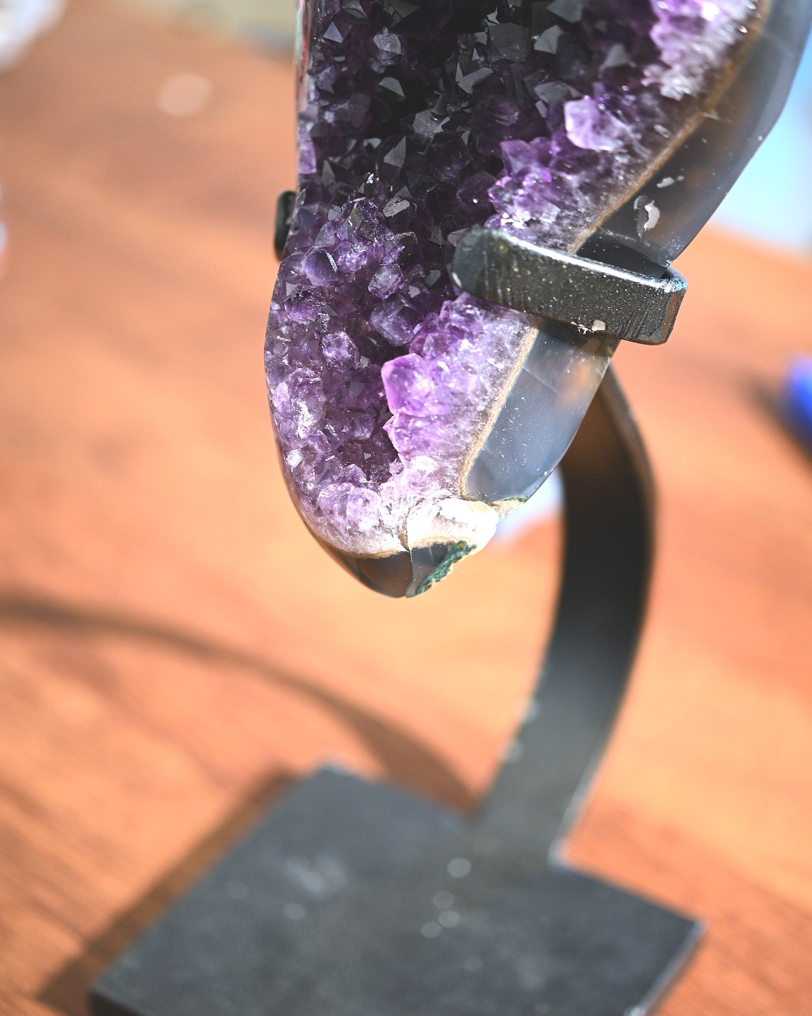 XL Amethyst Crystal Geode on Stand 15lbs