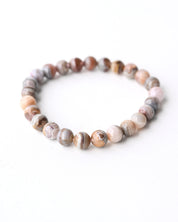 Botswana Agate Bracelet - 8mm banded agate beads