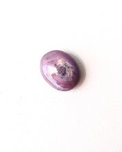 Lavender star sapphire loose gemstone close-up