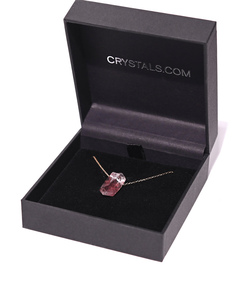 Sunset Phantom Himalayan Quartz Necklace 14k Gold