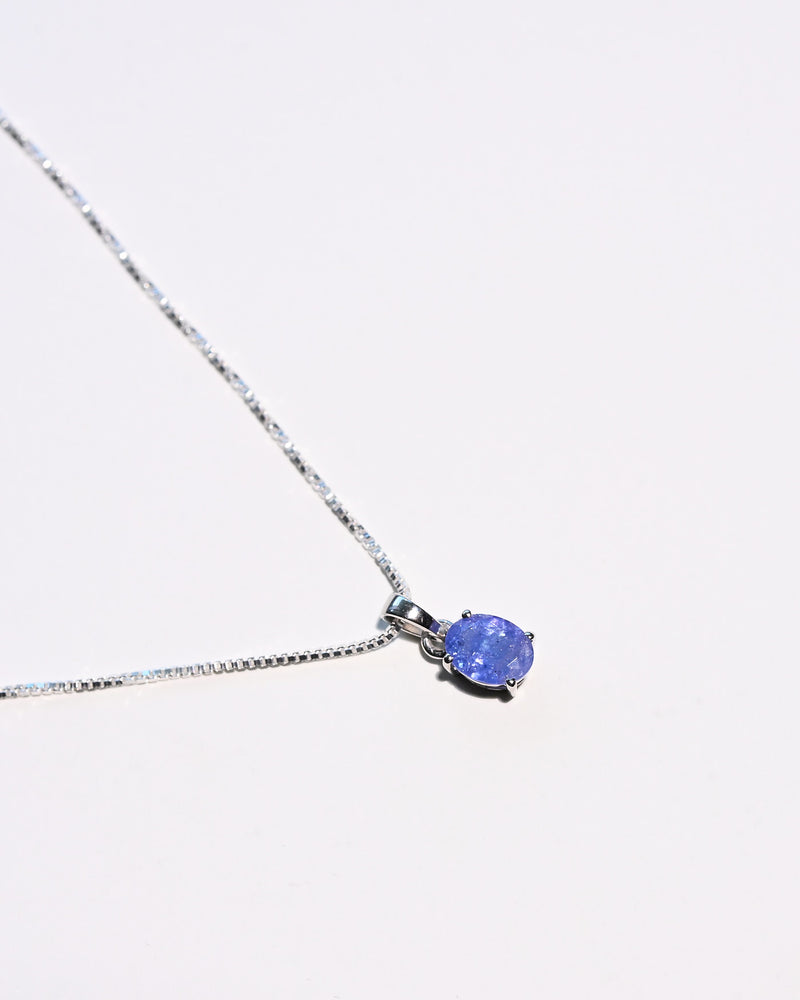 Tanzanite Solitaire Necklace