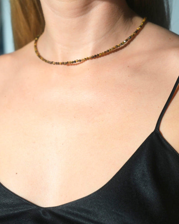 Tiger’s Eye Necklace - close up detail