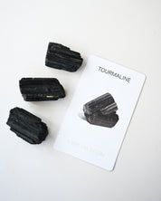 Black Tourmaline Rough - Protect