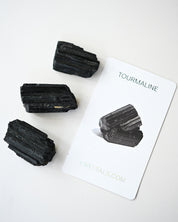 Black Tourmaline Rough - Protect